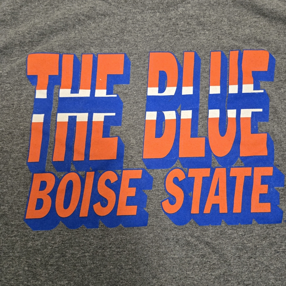 Boise State Broncos T Shirt Large Gray The Blue College Football Graphic Tee - Picture 2 of 4